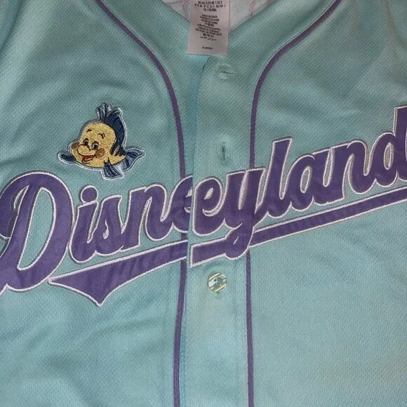Disneyland Ariel 89 Baseball Jersey NWT Size Small (Little Mermaid)
